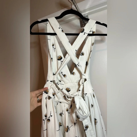 Free People Mini’s For You Dandelion Flower Minidress Ivory Size 0 - Picture 6 of 10